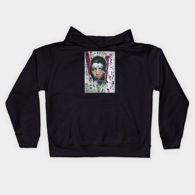 Intrigue Kids Hoodie by restagnocollage